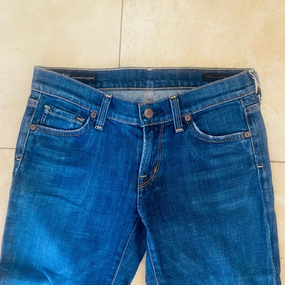 Citizens of Humanity COH Low Waist Cropped Kelly #063 Jeans Sz 26 x 24” inseam - Picture 3 of 7
